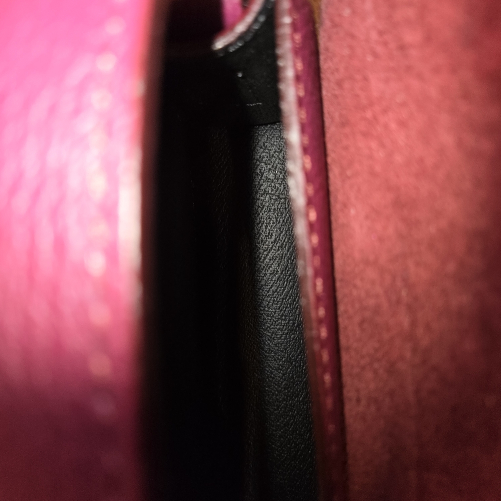 BORSE PELLE - Made In Italy - Elegant Burgundy Leather Shoulder Bag - Picture 4 of 9
